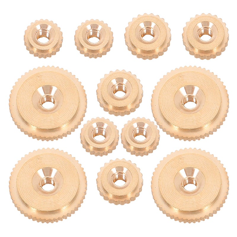 12pcs Brass Clock Hand Nut Assortment for Grandfather Wall Clock Repair Parts - Image 2