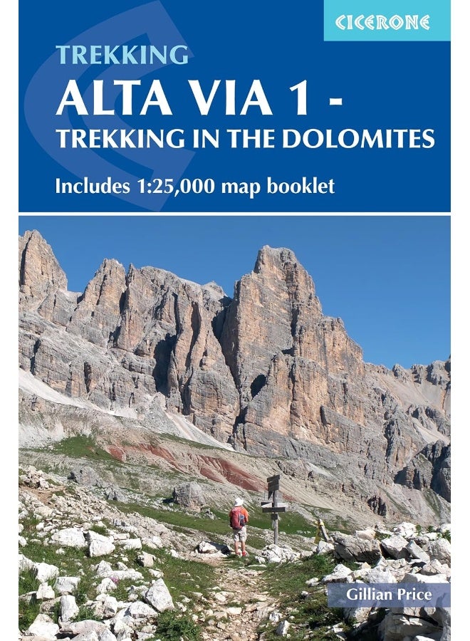 Alta Via 1 - Trekking in the Dolomites: Includes 1:25,000 map booklet - Image 1