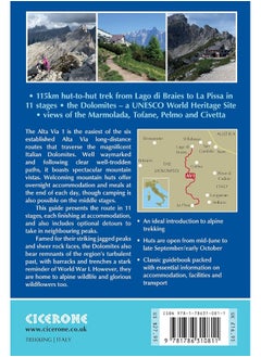 Alta Via 1 - Trekking in the Dolomites: Includes 1:25,000 map booklet - pzsku/ZB2F28853AD88B4A0B80DZ/45/_/1737964717/1b831352-b58d-4e08-a350-5525b083b5aa