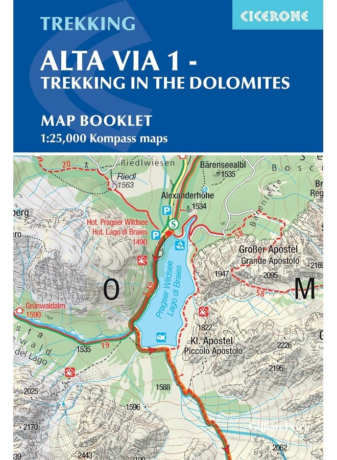 Alta Via 1 - Trekking in the Dolomites: Includes 1:25,000 map booklet - Image 3