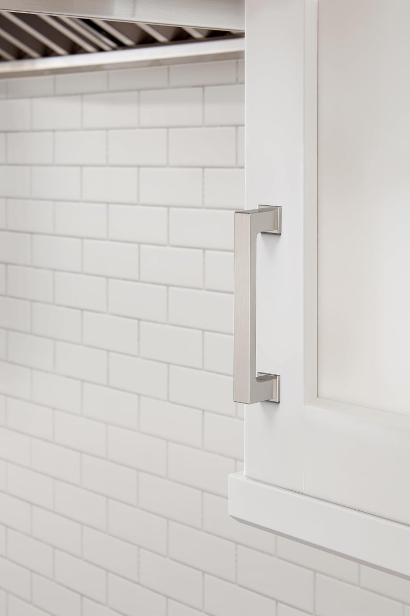 Amerock 10Bx37031G10 | Satin Nickel Cabinet Pull | 3-3/4 Inch (96Mm) Center-To-Center | 10 Pack | Bridgeport | Furniture Hardware - Image 2