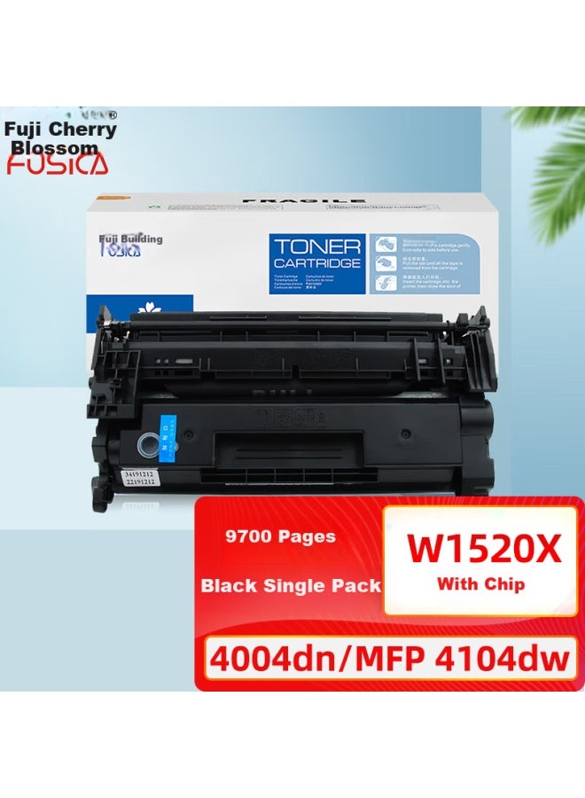 FUSICA Fujisakura 1520a Toner Cartridge 152x High Capacity Chip Compatible For Hp Laserjet Pro 4004dw 4004dn 4004d Mfp 4104dw/fdn/fdw Toner Cartridge - Image 1