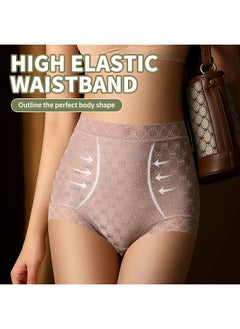 Generic High Waist Tummy Control  Lift Panties Shorts Summer Thin Mulberry Silk Lining, Breathable Panties Women Comfortable Underwear  - Image 4