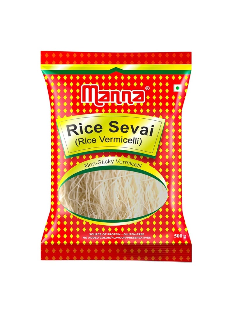 Manna Vermicelli 500g, Rice sevai, Zero maida and Non Sticky - Image 1
