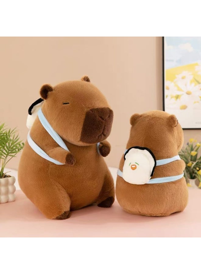 Kapibala Fortune Tree Capybara Plush Toy Doll Backpack Capybara Cloth Doll Wholesale-Color:Oyster Backpack Capybara-Height:40cm    0.45kg - Image 1