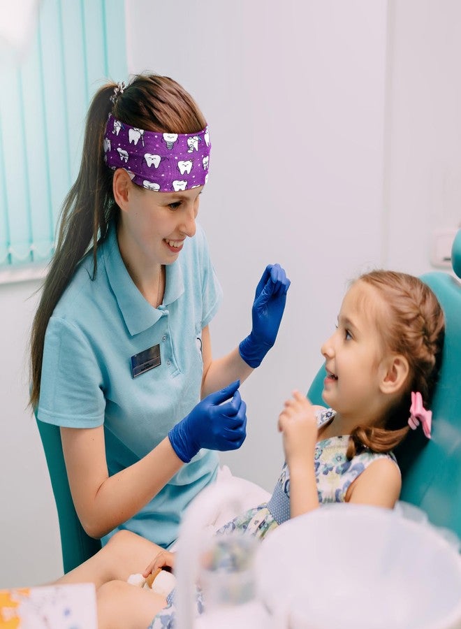 Canlierr 20 Pcs Dental Headbands for Women with Buttons Non Slip Dental Doctor Gifts Nursing Assistant Soft Accessories Sweat Wicking Headbands Gifts for Christmas Dentist Hygienist Medical Assistant - Image 3