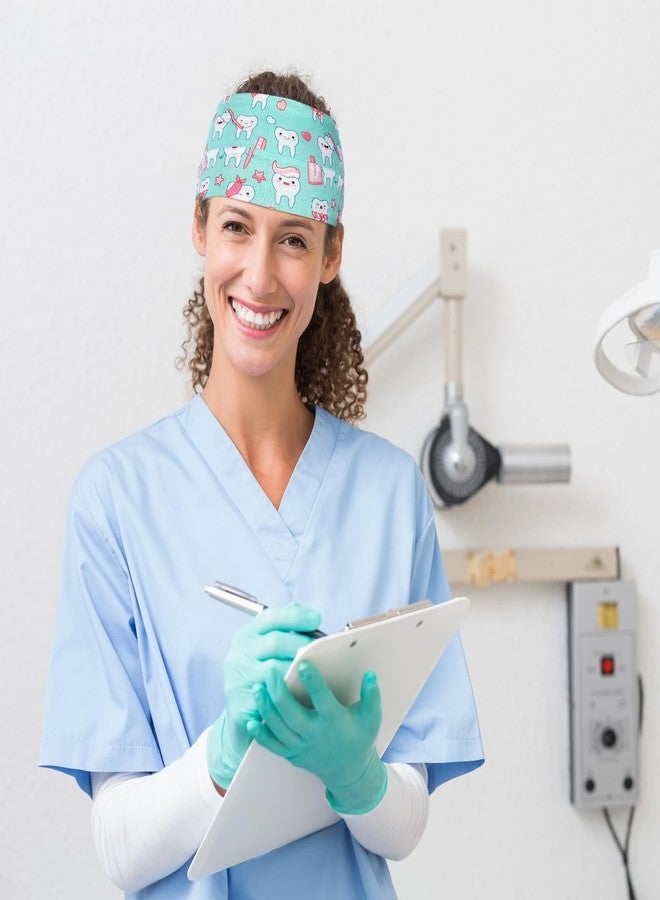 Canlierr 20 Pcs Dental Headbands for Women with Buttons Non Slip Dental Doctor Gifts Nursing Assistant Soft Accessories Sweat Wicking Headbands Gifts for Christmas Dentist Hygienist Medical Assistant - Image 5