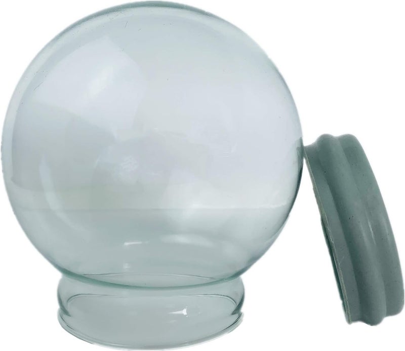 Youda Home Decoration DIY Empty Glass Snow Globe Kit (D120mm) - Water Globe Accessories - Image 2