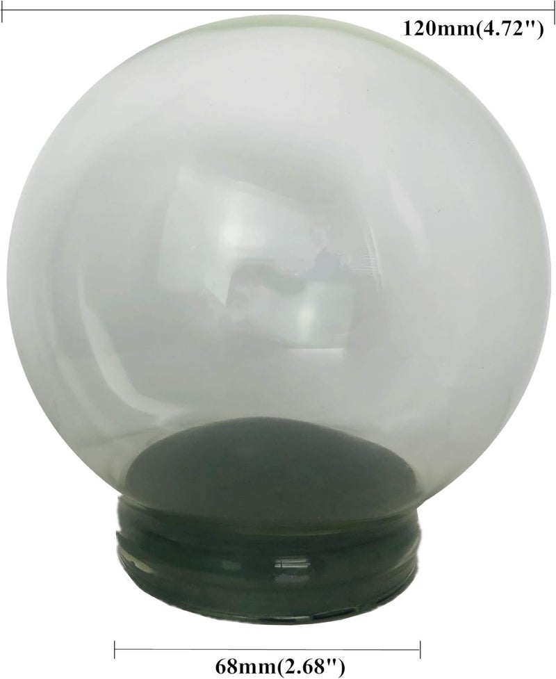 Youda Home Decoration DIY Empty Glass Snow Globe Kit (D120mm) - Water Globe Accessories - Image 3