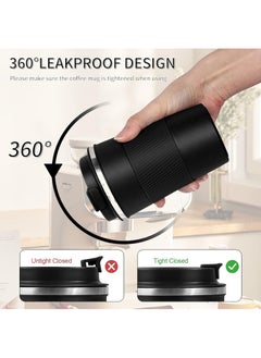 Lesha 510ml Stainless Steel Coffee Mug, Vacuum Insulated Travel Mug for Home Office Outdoor Works Great for Ice Drinks and Hot Beverage  - Image 3