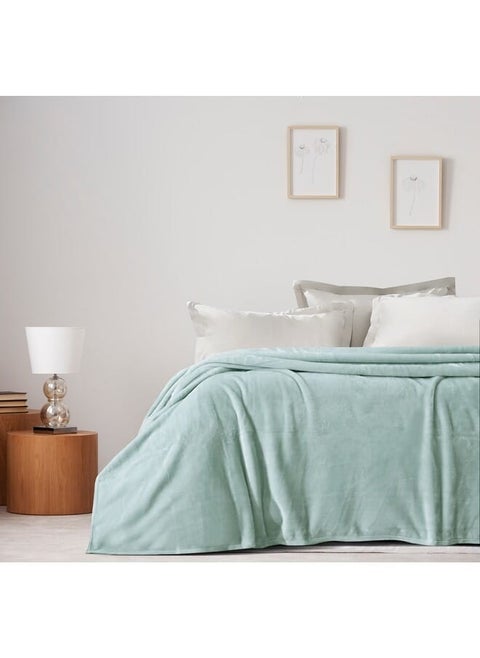 Velvet Blanket 220 x 240 cm-Mint