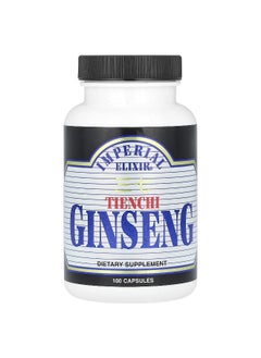 Imperial Elixir Imperial Elixir, Tienchi Ginseng, 1,000 mg, 100 Capsules (500 mg per Capsule) 