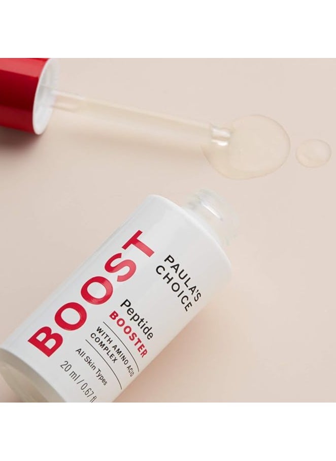 PAULA'S CHOICE - Paula's Choice BOOST Peptide Booster, 0.67 oz Bottle Peptide Serum Booster for Face and Neck, Boosts Hydration for Normal to Dry or Dry and Aging Skin - Image 1
