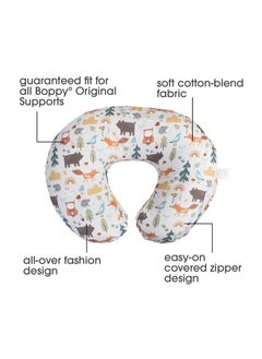 boppy Boppy Original Support Nursing Pillow Cover Spice Woodland Cotton Blend Cover Fits All Boppy Original Nursing Supports For Breastfeeding Bottle Feeding And Bonding Cover Only  - Image 3