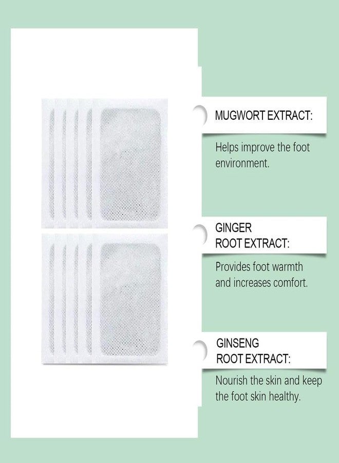 Vn care 10 Pads 100% Herbal And Gentle Ingredient Detox Foot Pads, 10 Pieces, Natural Ingredients for Sleep AidPain Relief, Toxin Removal with Bamboo Vinegar and Acupoint Micro-Massage Technology detox foot patch (Pack of 10) - Image 2