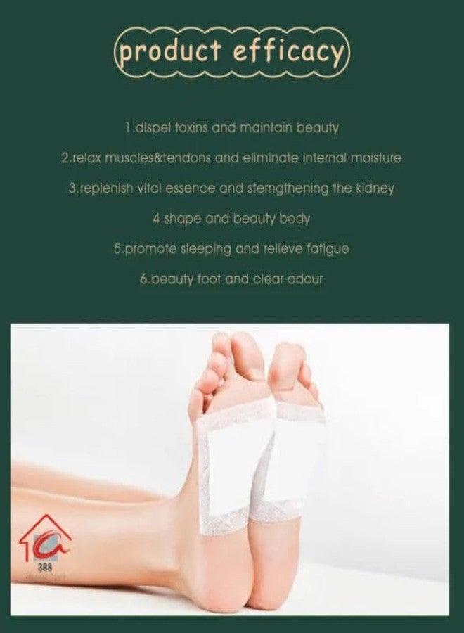 Vn care 10 Pads 100% Herbal And Gentle Ingredient Detox Foot Pads, 10 Pieces, Natural Ingredients for Sleep AidPain Relief, Toxin Removal with Bamboo Vinegar and Acupoint Micro-Massage Technology detox foot patch (Pack of 10) - Image 5