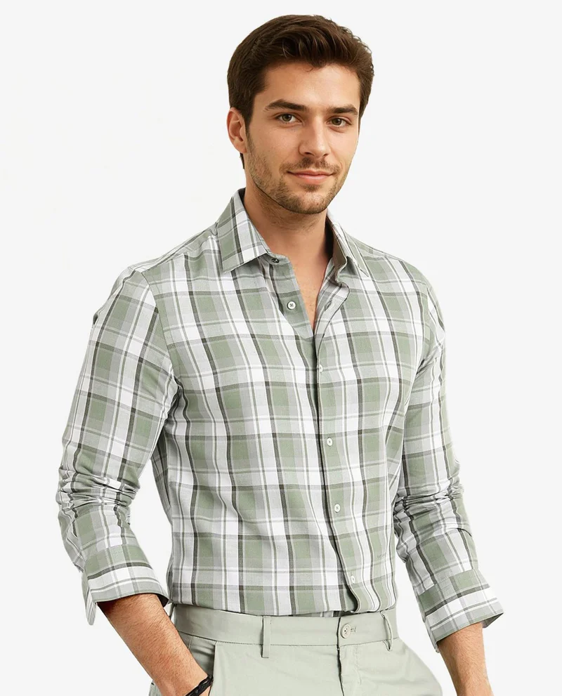Rare Rabbit Men's Classic Check Shirt