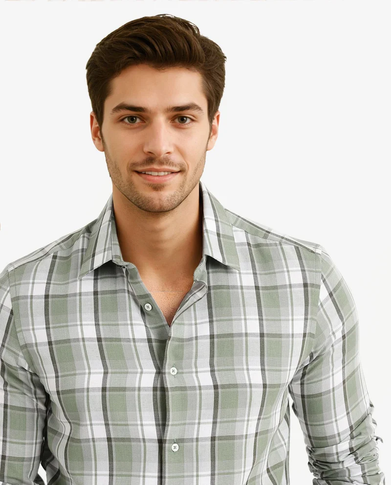 Rare Rabbit Men's Classic Check Shirt