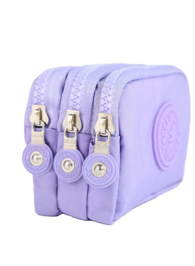 Waterproof Nylon Zipper Coin Purse Simple Design Gift Key Bag Wholesale-Color:159# Grass Green
