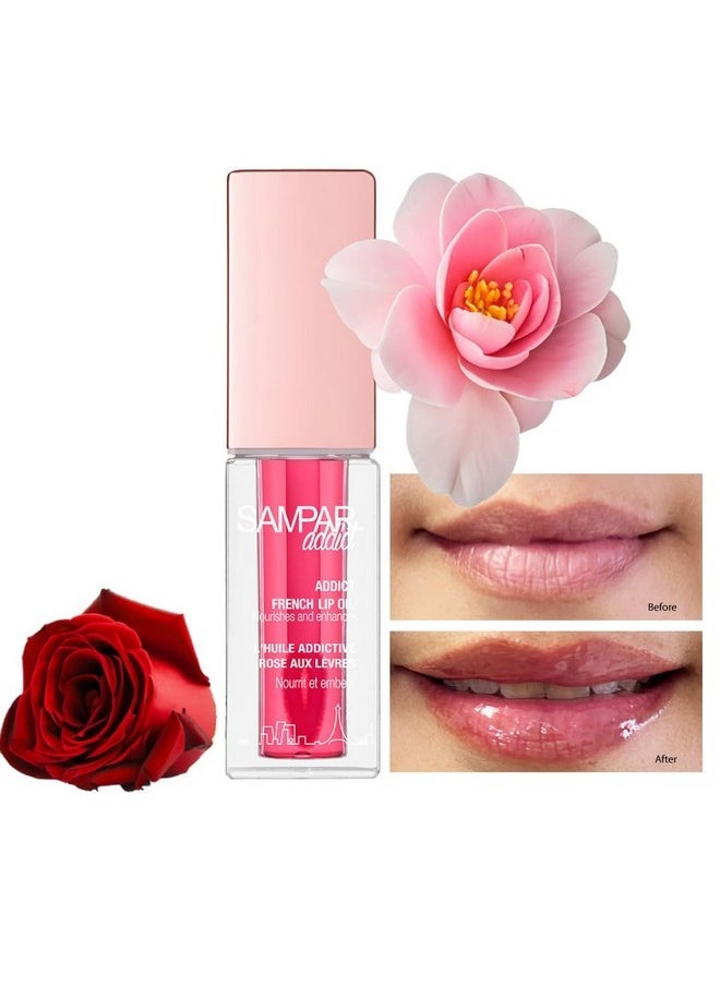 Sampar Sampar Addict French Lip Oil - Camellia Lip Oil for Deep Hydration, Glossy Finish & Nourishing Care - Non-Sticky Lip Treatment for Soft, Smooth Lips - All Skin Types - Cruelty-Free, 1 oz  - Image 4
