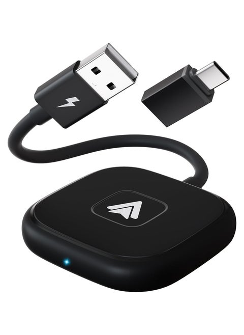 Android Car Wireless Adapter | Wireless Android Auto Dongle for Cars with Wired AA | USB-C Wireless Android Car Adapter | 98% Car Compatibility | Fast Wireless Connection for Android Auto & Stereos