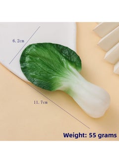 Various Kinds Of Artificial Vegetables, Broccoli, Mushrooms, Corn Cobs, Lettuce, Cucumber Slices, Green Beans, Lotus Root Slices, Onion Slices, Kelp Knots-Color:Shanghai Youth-Specifications:Figure