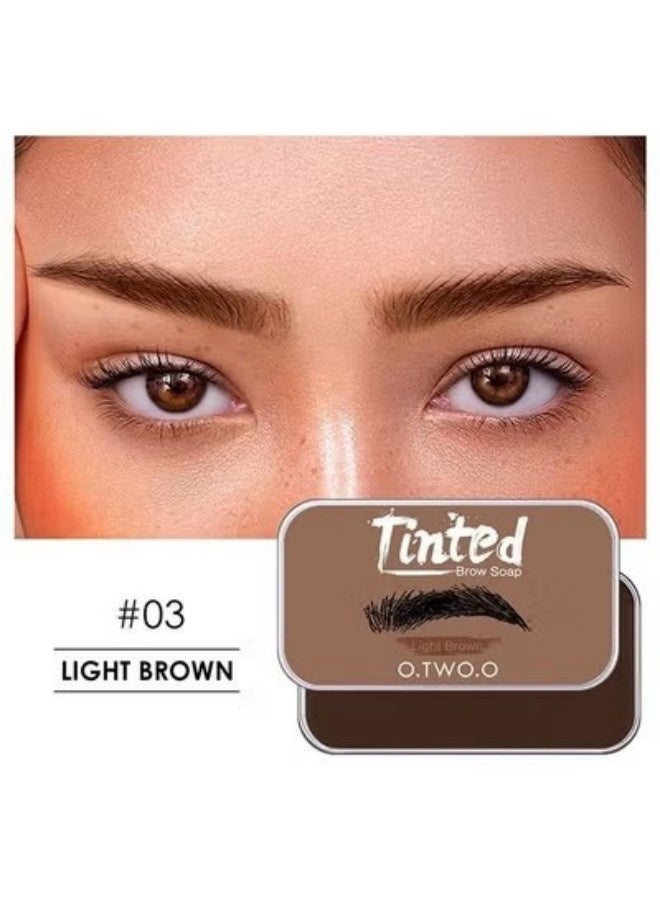 O.TWO.O Eyebrow Styling Gel Refreshing Gel Soft And Not Easy to Clump Not Mottled or Falling Off 03 Light Brown - Image 1