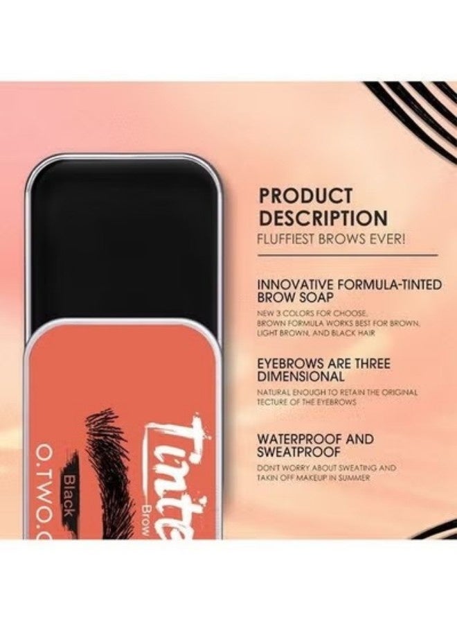 O.TWO.O Eyebrow Styling Gel Refreshing Gel Soft And Not Easy to Clump Not Mottled or Falling Off 03 Light Brown - Image 2