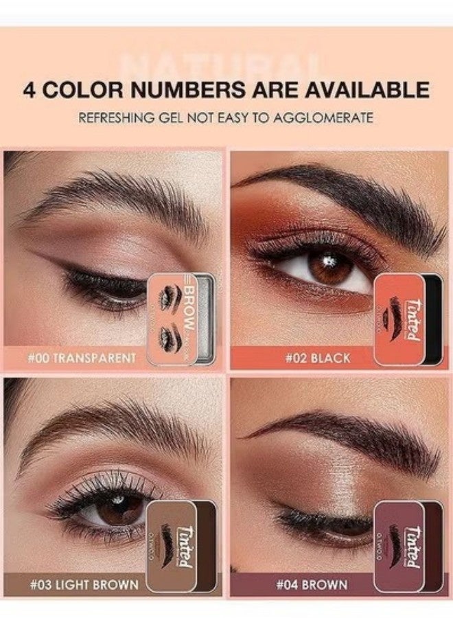 O.TWO.O Eyebrow Styling Gel Refreshing Gel Soft And Not Easy to Clump Not Mottled or Falling Off 03 Light Brown - Image 4