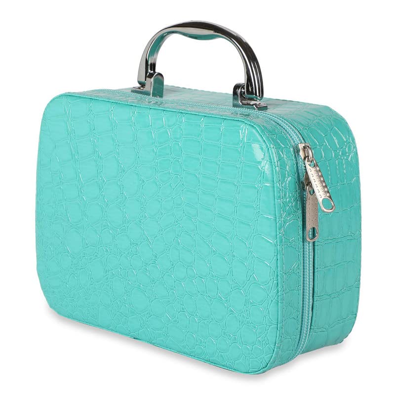 NVF Latest Stylish Makeup Bag for Women  Cosmetic Storage Boxes  Jewellery Organizer  Toiletry Box with Compact Magnifying Mirror for Travel MultiColour - Image 1