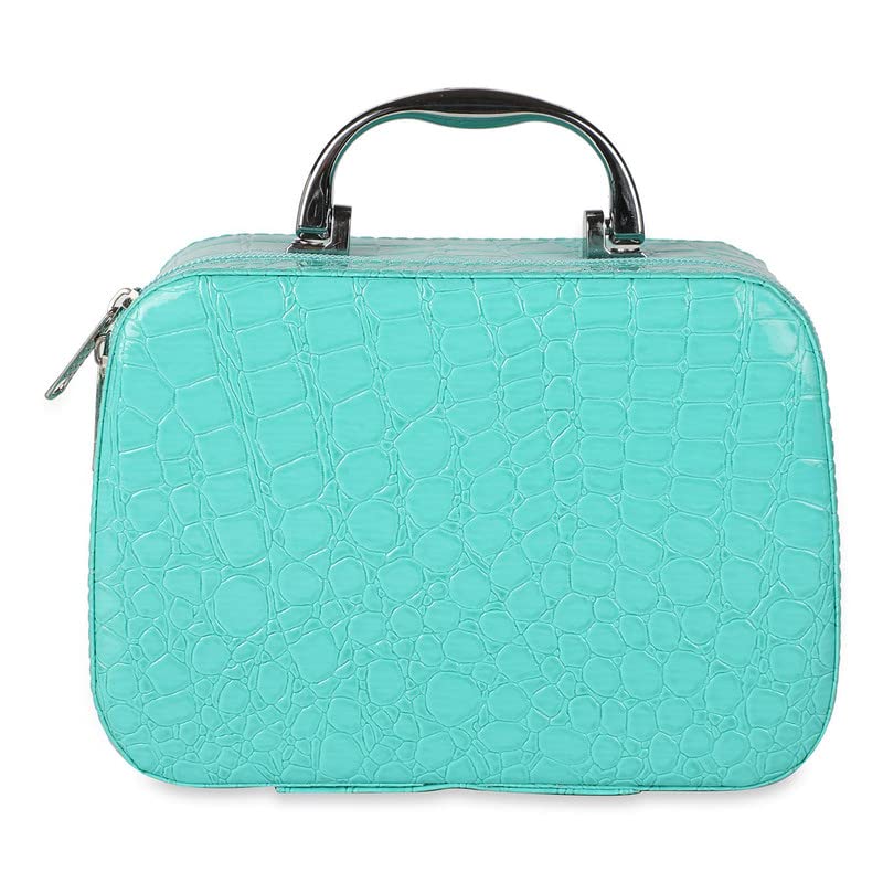 NVF Latest Stylish Makeup Bag for Women  Cosmetic Storage Boxes  Jewellery Organizer  Toiletry Box with Compact Magnifying Mirror for Travel MultiColour - Image 2