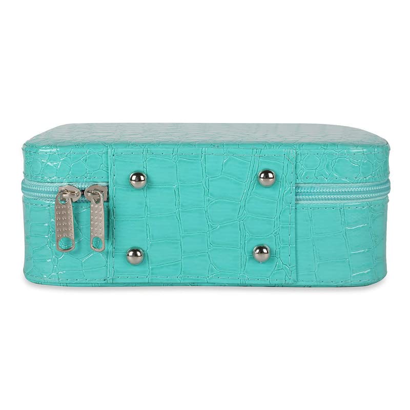 NVF Latest Stylish Makeup Bag for Women  Cosmetic Storage Boxes  Jewellery Organizer  Toiletry Box with Compact Magnifying Mirror for Travel MultiColour - Image 3