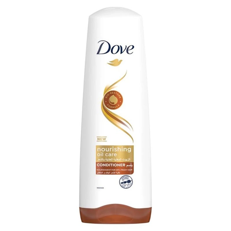 Dove بلسم دوف للعناية بالزيوت المغذية للشعر الجاف والمجعد - 350 مل - Image 1