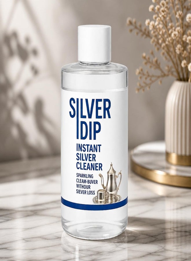 WISIMMALL Silver Dip Tarnish Remover for Jewellery, Pooja Sets, Coins & Cutlery | Restores Shine Instantly | Ammonia-Free Silver Cleaner (300 ml) - Image 1