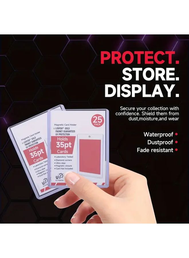 100 Pieces Premium 35pt PVC Top Load Holders Super Clear Durable Acid Free Protective Display Case For Collectible Card Storage And Presentation Perfect Halloween Christmas Gift - Image 5