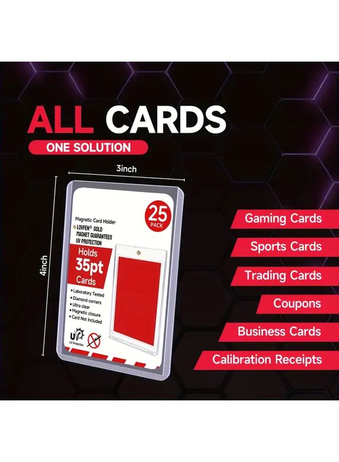 100 Pieces Premium 35pt PVC Top Load Holders Super Clear Durable Acid Free Protective Display Case For Collectible Card Storage And Presentation Perfect Halloween Christmas Gift - Image 2