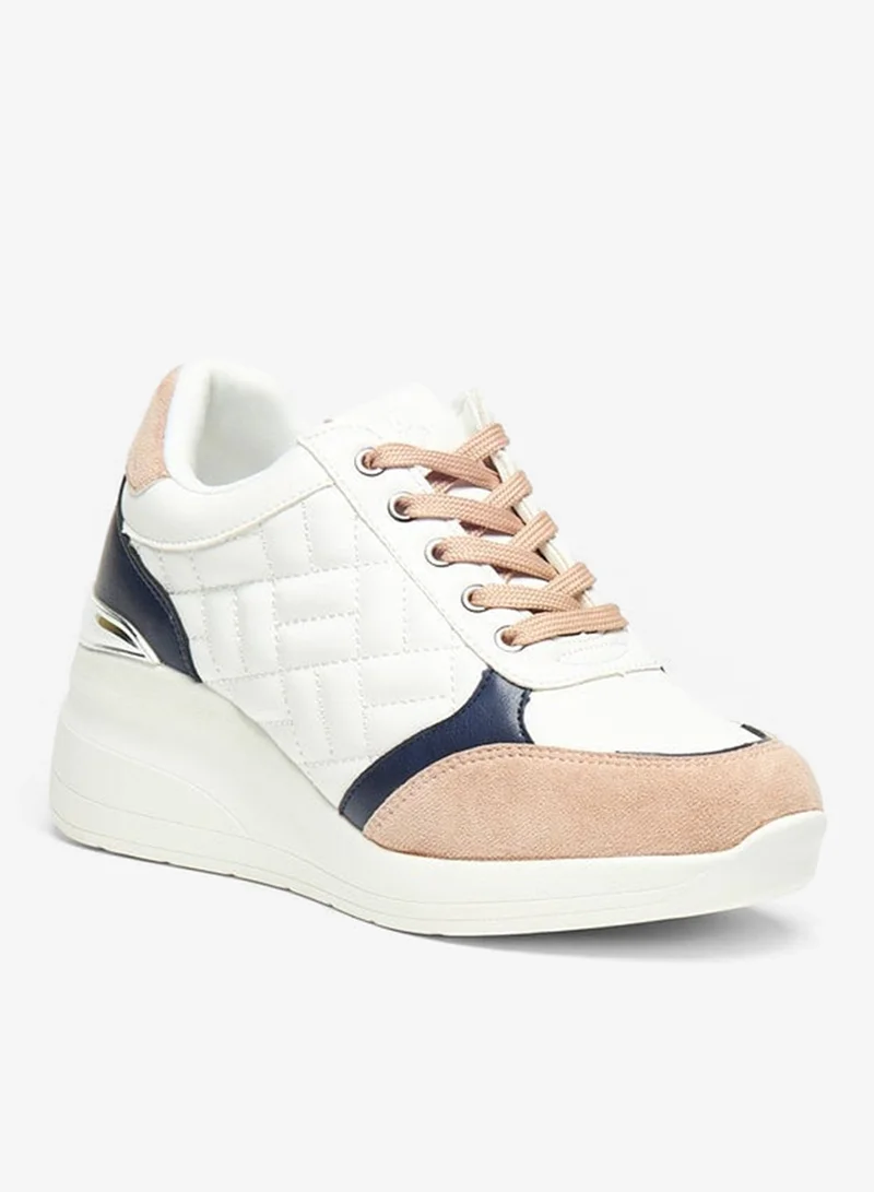 فلورا بيلا من شو إكسبرس حذاء رياضي بكعب إسفيني بفتحة عالية وإغلاق برباط