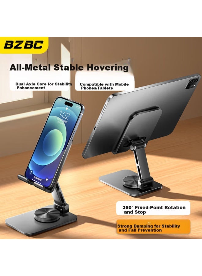 Bzbc Mobile Phone Stand Tablet Ipad Desktop Lazy Bracket 360 Degree Rotation Adjustable Live Phone Holder Shooting Photo Office Multi-Function Support Stand - Image 1