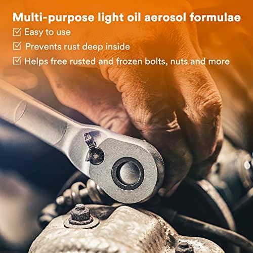 3M RPL Plus, Rust Penetrant Lubricant with Spray Pipe, Multi-use for Automotive & Industrial, Remove Rust & Squeaks, Loosen Stuck Nuts & Bolts, Fast-acting & Protect Against Rust (400ml, Pack of 1) - Image 5