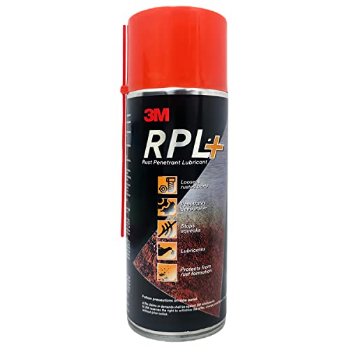 3M RPL Plus, Rust Penetrant Lubricant with Spray Pipe, Multi-use for Automotive & Industrial, Remove Rust & Squeaks, Loosen Stuck Nuts & Bolts, Fast-acting & Protect Against Rust (400ml, Pack of 1) - Image 1