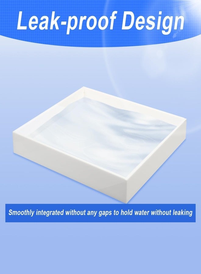 Homakover Acrylic Humidifiers Tray for LEVOIT Classic 160 Top-Fill Humidifiers 2.5L Tank, Leak-Proof Tray, Moisture-Proof Humidifier Tank Floor(Not Include Humidifier) (White, 2.5L) - Image 4