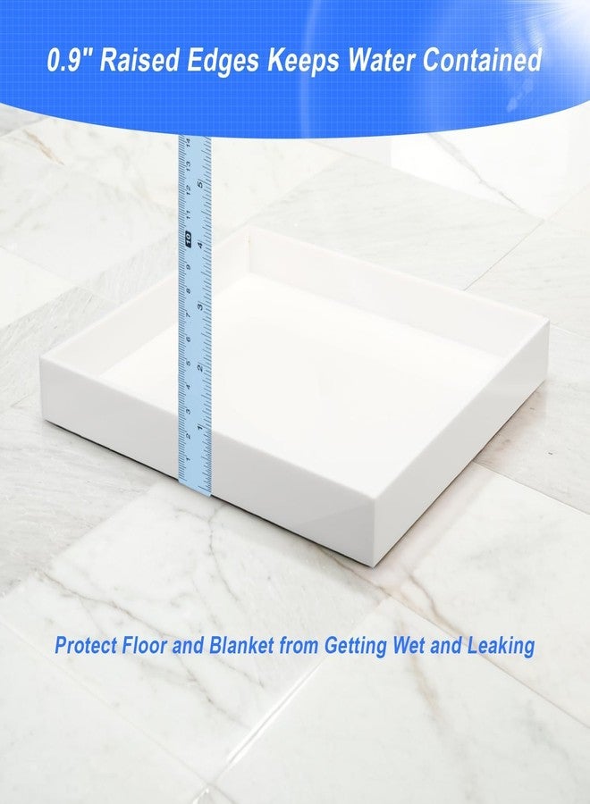 Homakover Acrylic Humidifiers Tray for LEVOIT Classic 160 Top-Fill Humidifiers 2.5L Tank, Leak-Proof Tray, Moisture-Proof Humidifier Tank Floor(Not Include Humidifier) (White, 2.5L) - Image 5