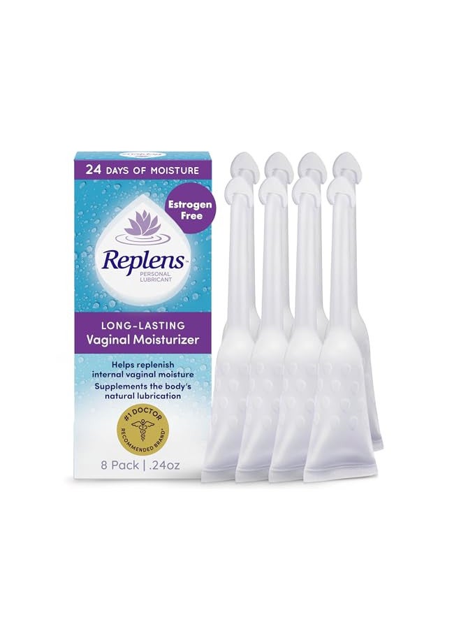 Replens Longlasting Vaginal Moisturizer 8Ct With Singleuse Applicator  - Image 1
