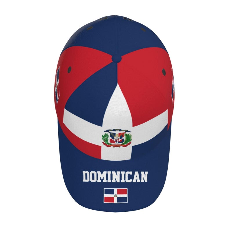 Krirteh Dominican Republic Flag Baseball Cap for Men Women, Fashion Flag of Dominican Republic Hat Adjustable Sun Protection Visor Caps Trucker Hat Patriotic Caps - Image 3