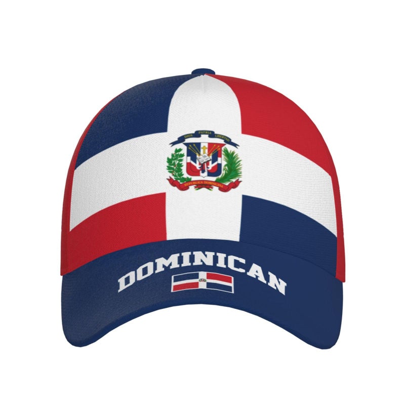 Krirteh Dominican Republic Flag Baseball Cap for Men Women, Fashion Flag of Dominican Republic Hat Adjustable Sun Protection Visor Caps Trucker Hat Patriotic Caps - Image 2