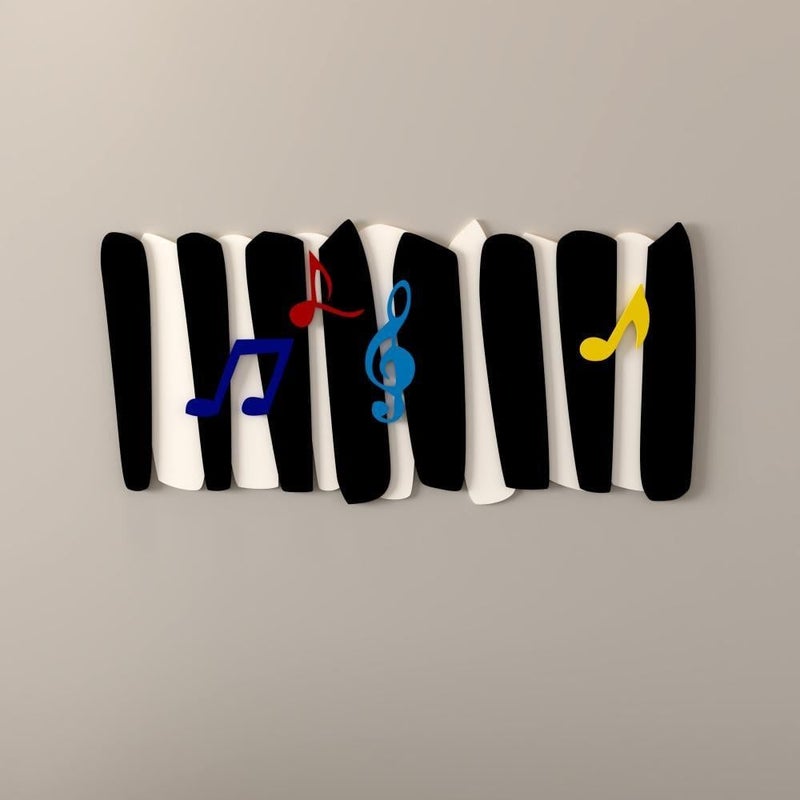 ماركتنا منحوتة ديكور خشبية بتصميم بيانو - Image 3