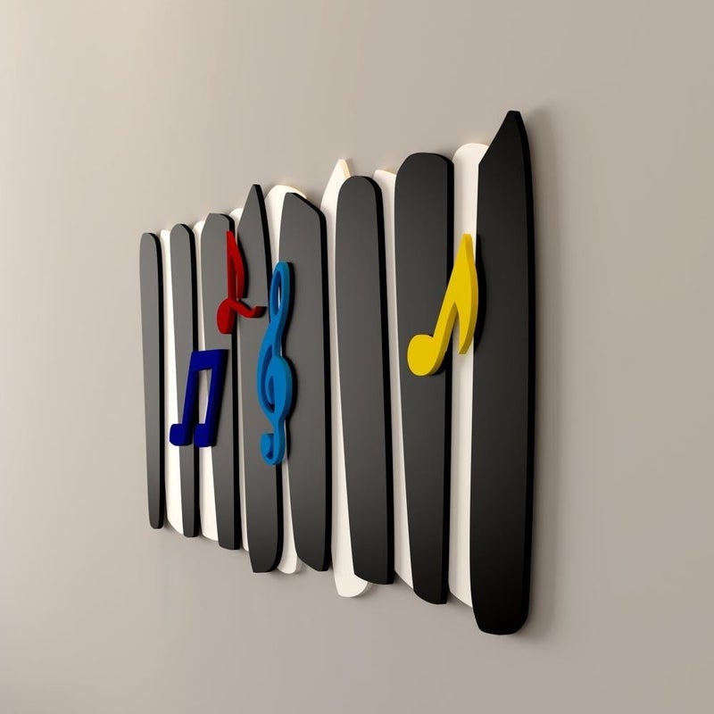 ماركتنا منحوتة ديكور خشبية بتصميم بيانو - Image 2