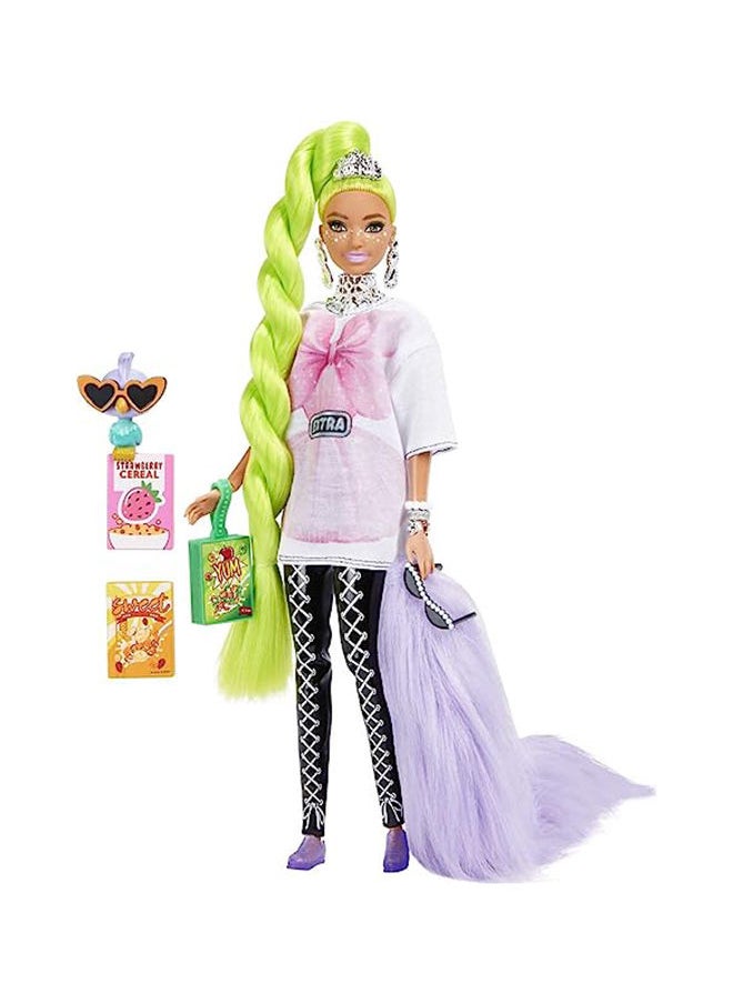 Barbie - باربي® دمية إضافية - شعر أخضر نيون - Image 1