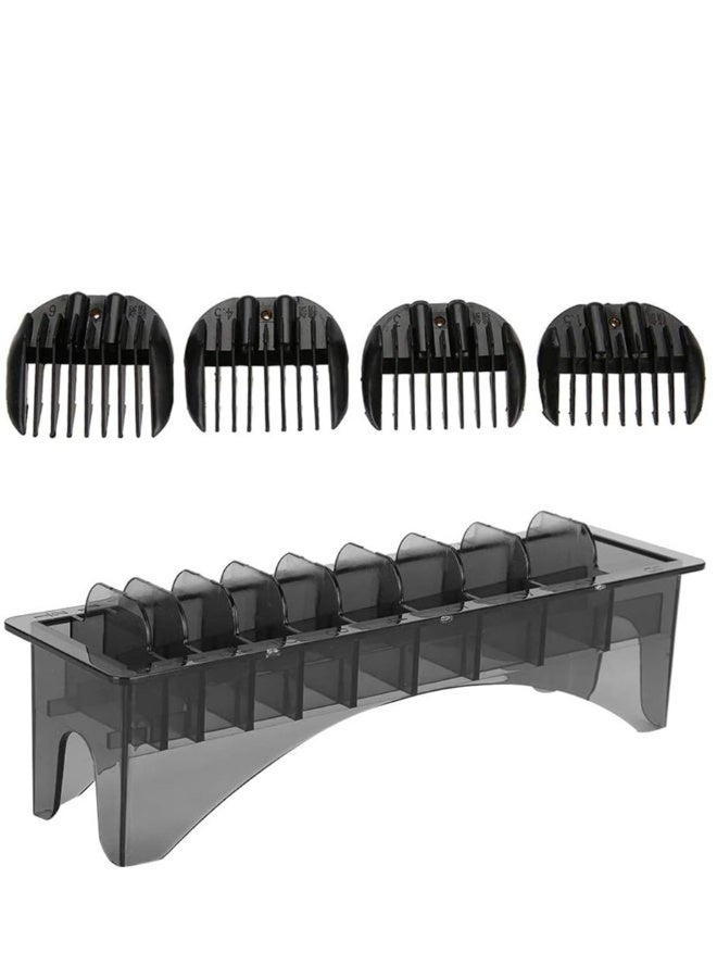 Clipper Guard Holder, Rectangular Plastic Guide Comb Storage Box, 10 Grid Clipper Guard Holder Clippers Box Case Master with Rectangle Combs Guides Universal Base Tools Container Barbershop  - Image 3