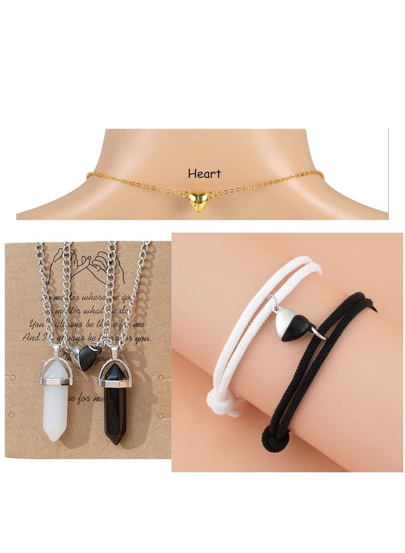 Magnetic Clasps for Jewelry Making Heart Shaped 36pairs Gold Silver Clasp Connected for Bracelet Necklace Making Jewelry Strong Magnet DIY Accessories - Image 4